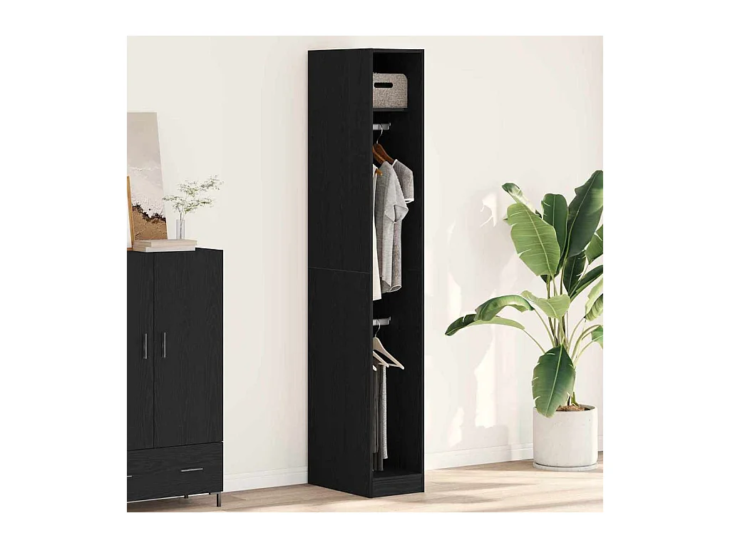 Armoire Chêne noir 30 x 50 x 200 cm Bois d'ingénierie