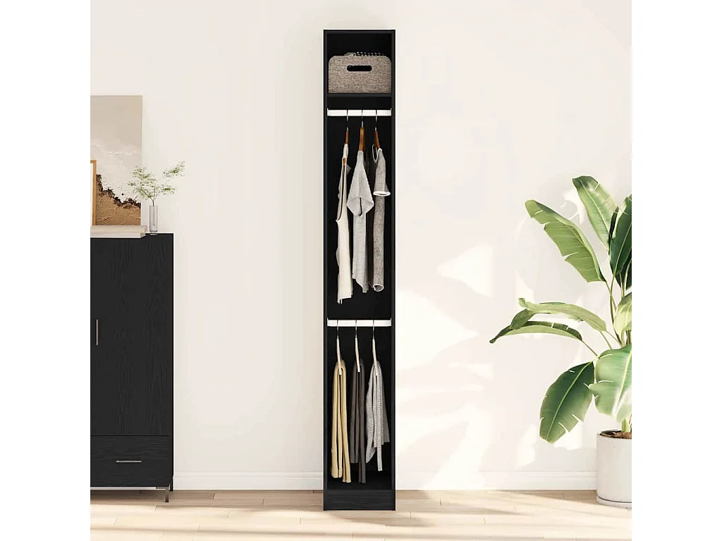 Armoire Chêne noir 30 x 50 x 200 cm Bois d'ingénierie