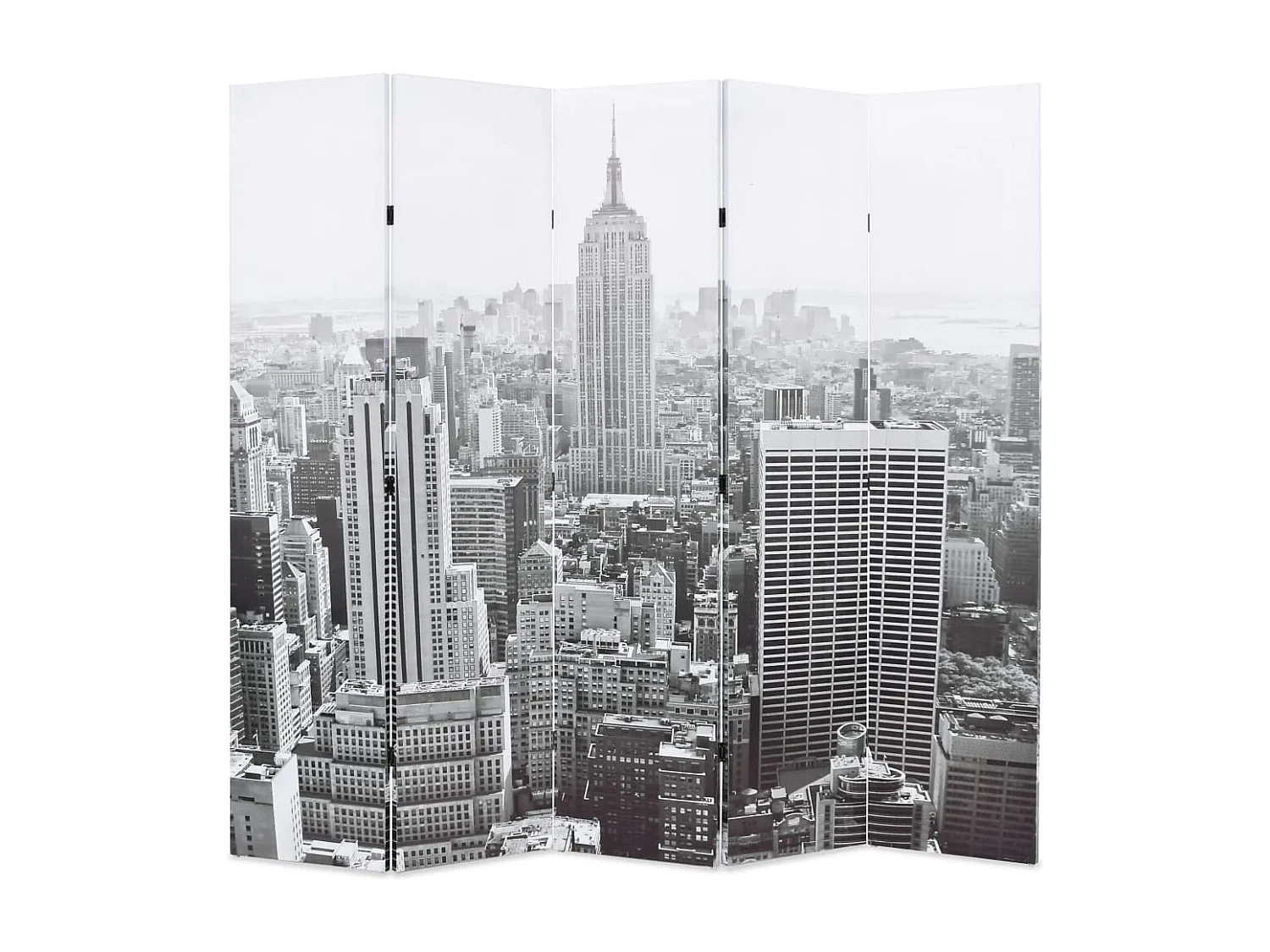 Vouwwand 200x170 cm New York Zwart-wit
