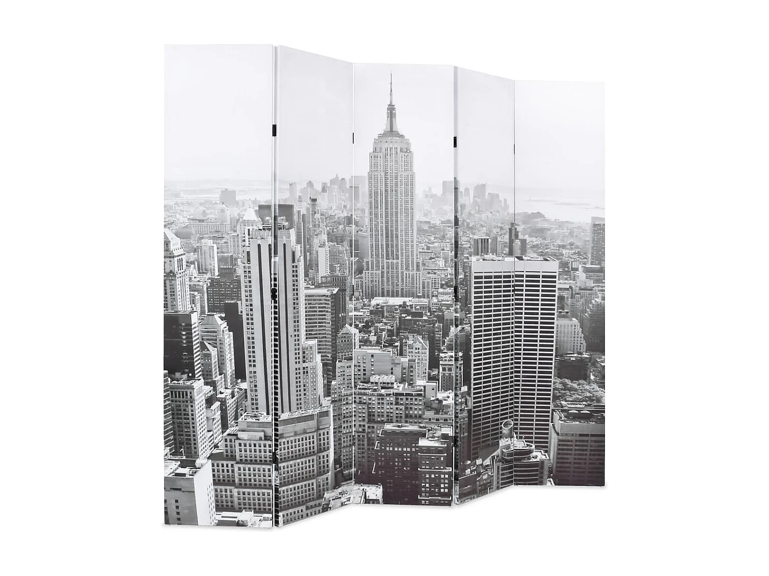 Vouwwand 200x170 cm New York Zwart-wit