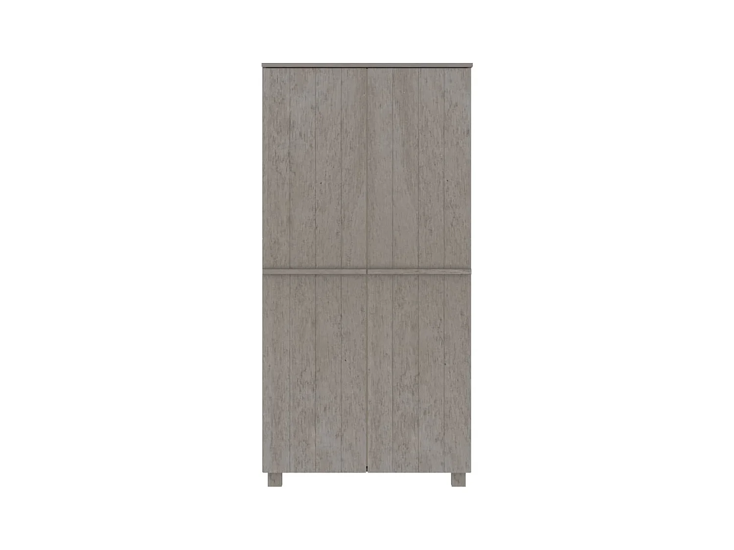 HAMAR Kledingkast Lichtgrijs 89x50x180 cm Massief grenenhout