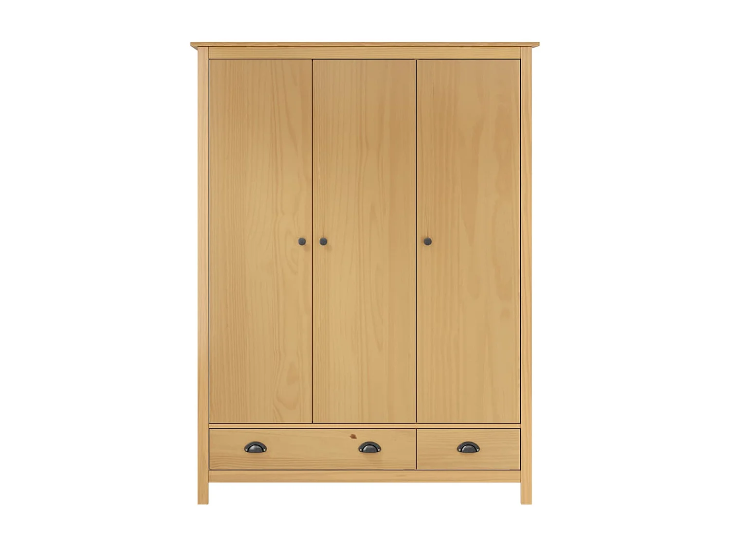 Armadio Hill 3 ante 127x50x170 cm Pino massello