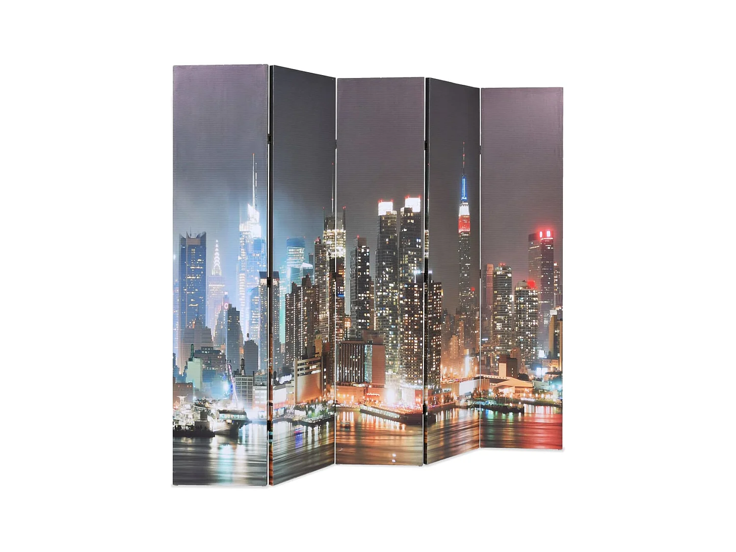 Vouwwand 200x170 cm New York bij nacht