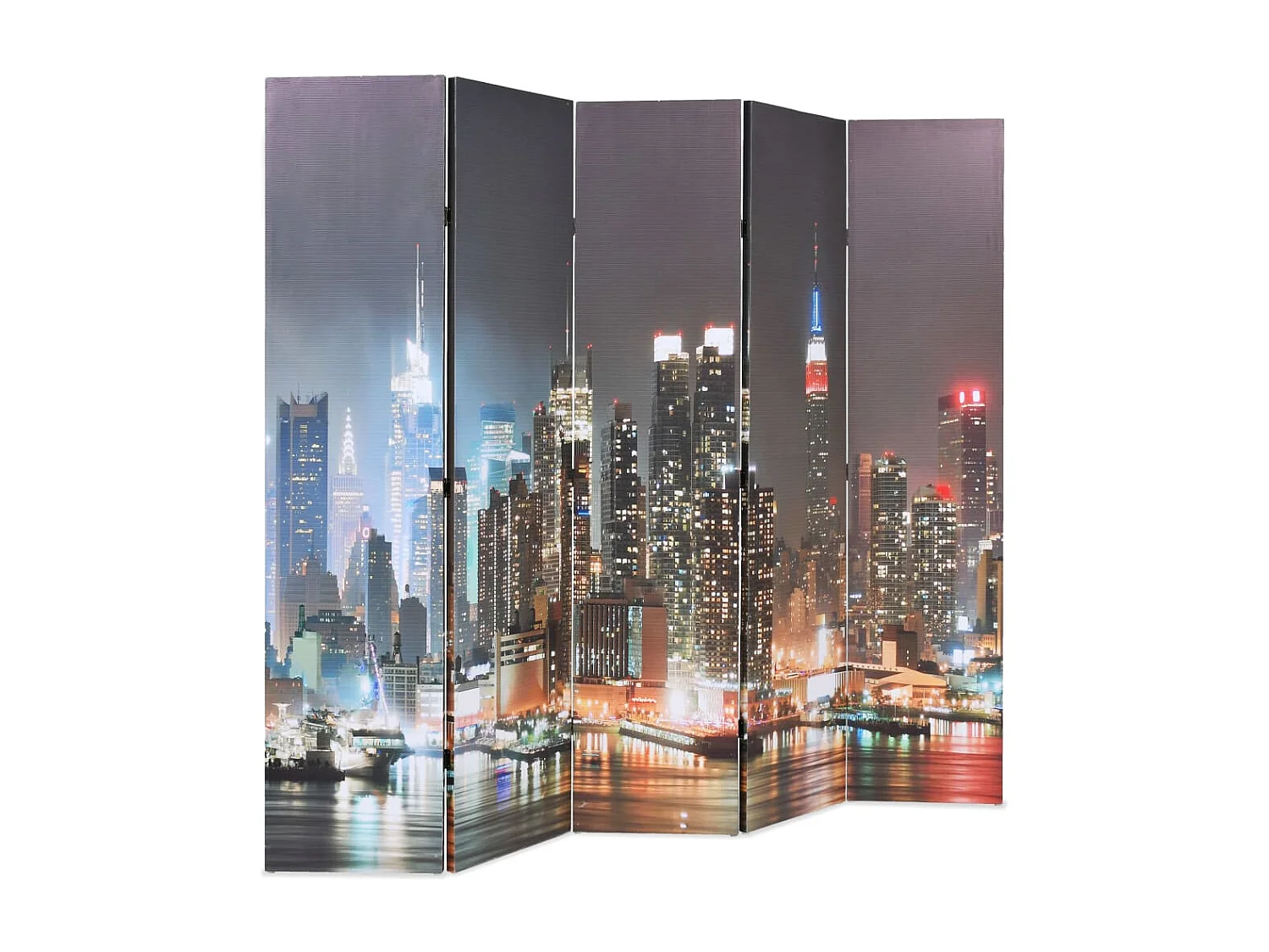 Vouwwand 200x170 cm New York bij nacht