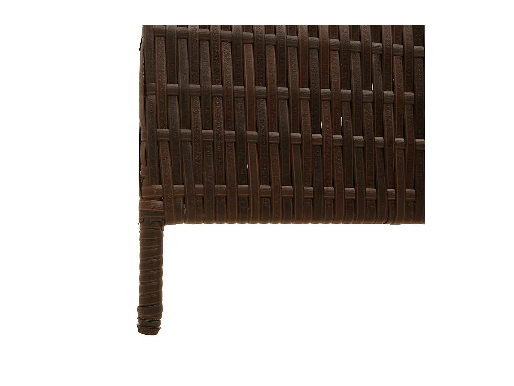 Bruin scherm 146 x 180 cm. polyrotan