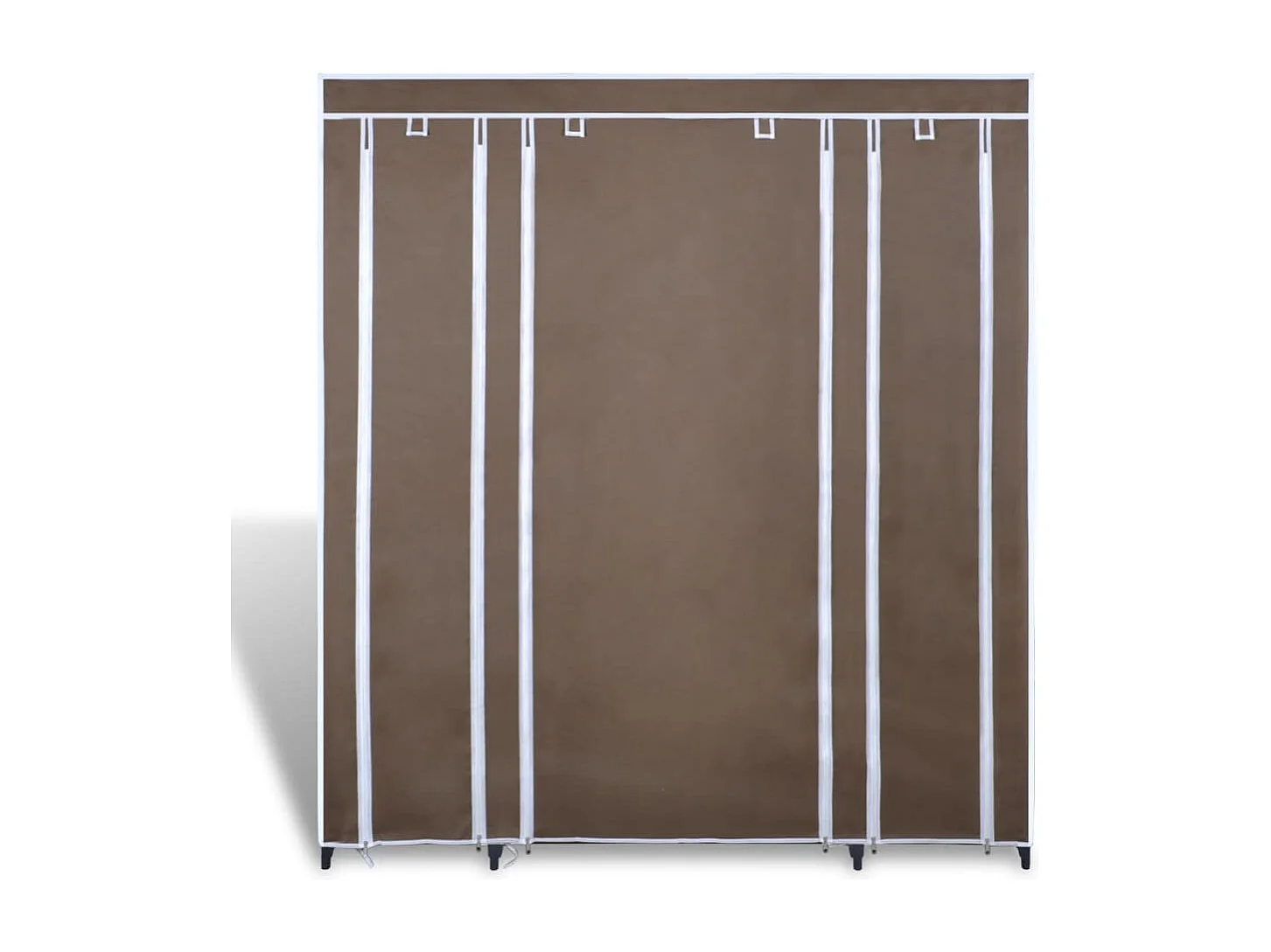 Armadio con scomparti e aste 45 x 150 x 176 cm Marrone
