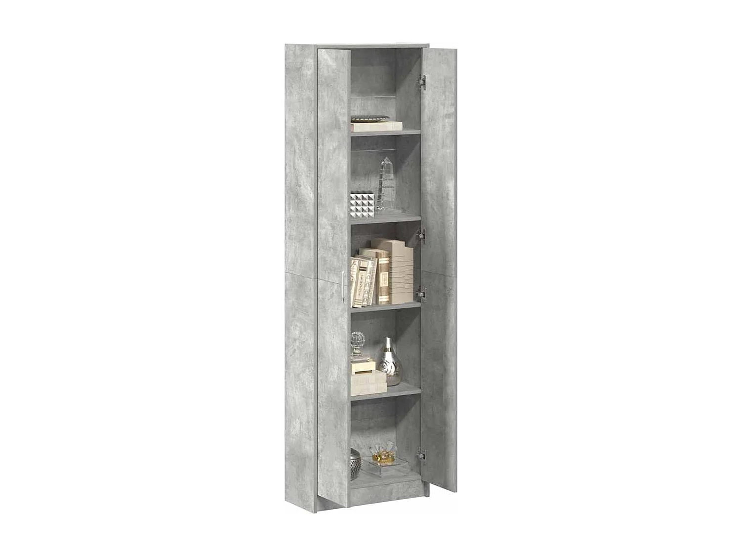 Armoire Gris béton 55 x 25 x 189 cm Bois d'ingénierie