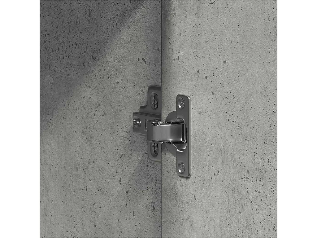 Armoire Gris béton 55 x 25 x 189 cm Bois d'ingénierie