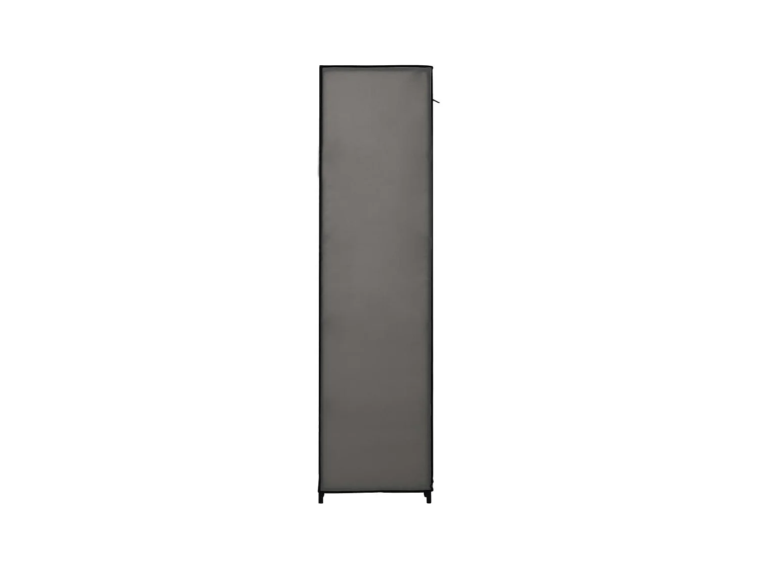 Kleiderschrank mit Fächern und Stangen Grau 150x45x176 cm Stoff