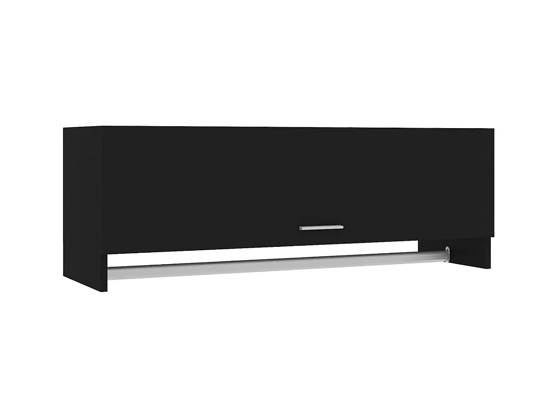 Armario negro 100x32,5x35 cm madera contrachapada