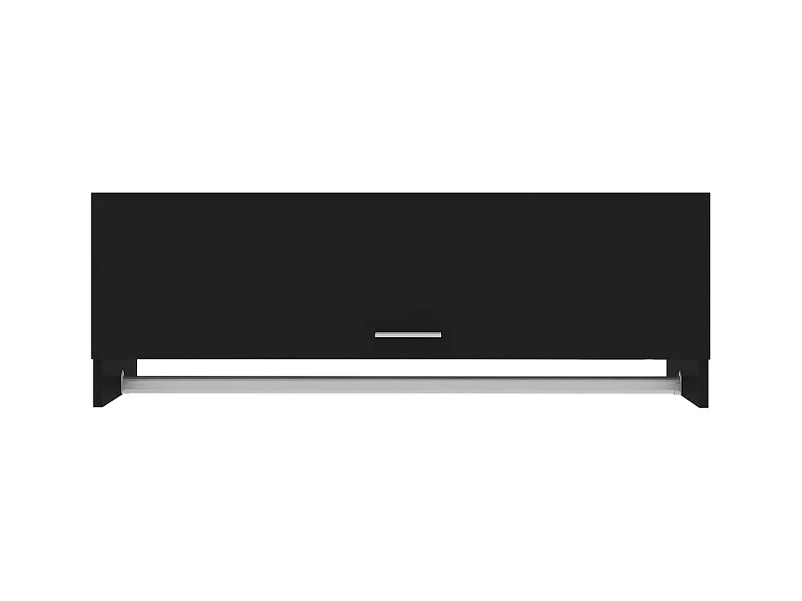 Armario negro 100x32,5x35 cm madera contrachapada