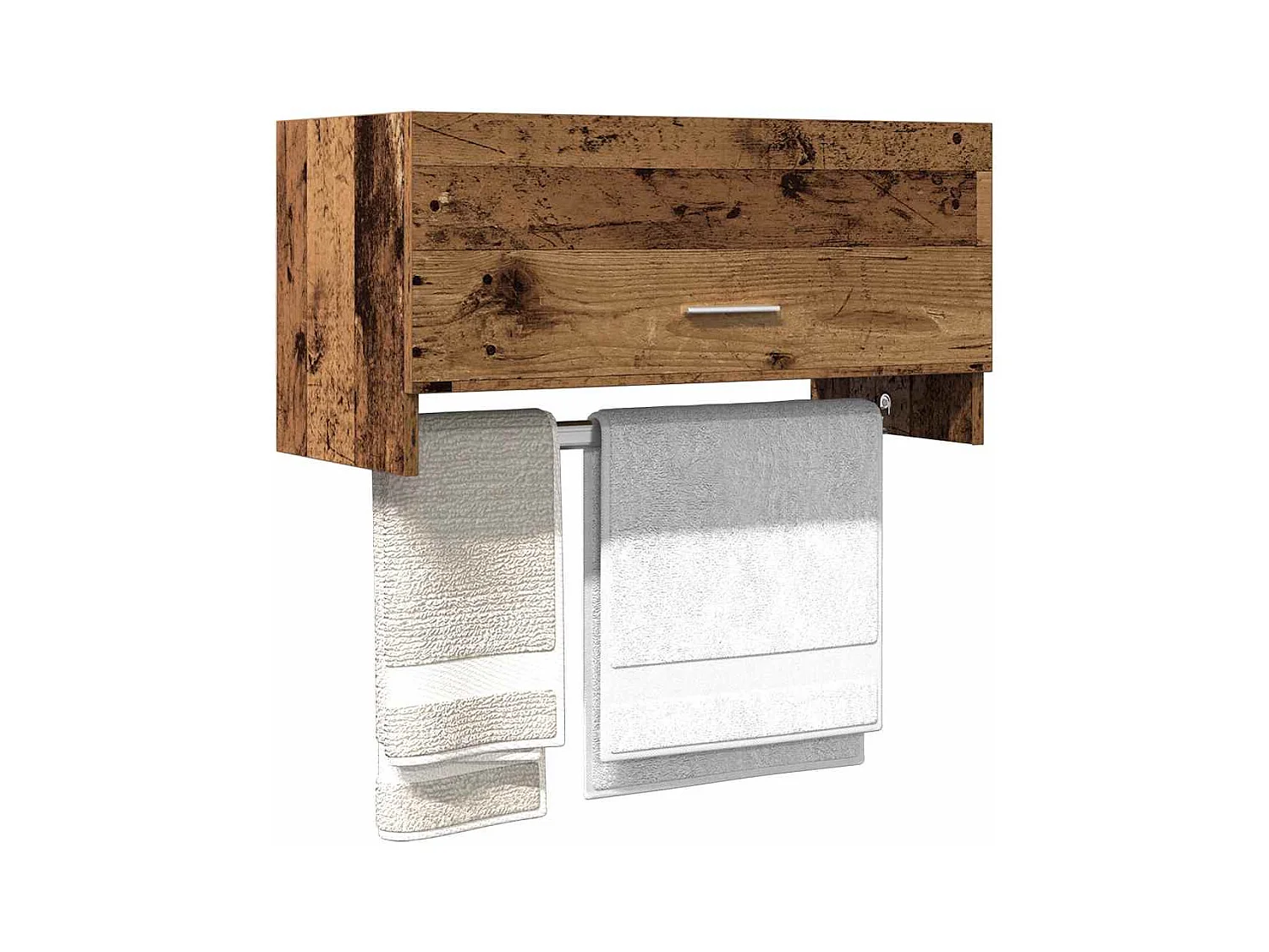 Garde-robe vieux bois 70x32,5x35 cm bois d'ingénierie