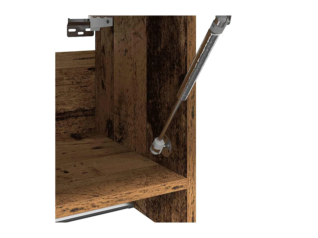 Garde-robe vieux bois 70x32,5x35 cm bois d'ingénierie