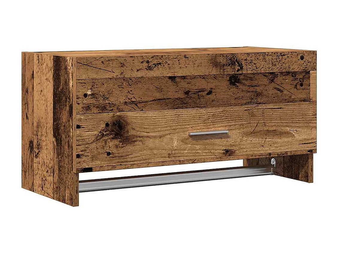 Garde-robe vieux bois 70x32,5x35 cm bois d'ingénierie