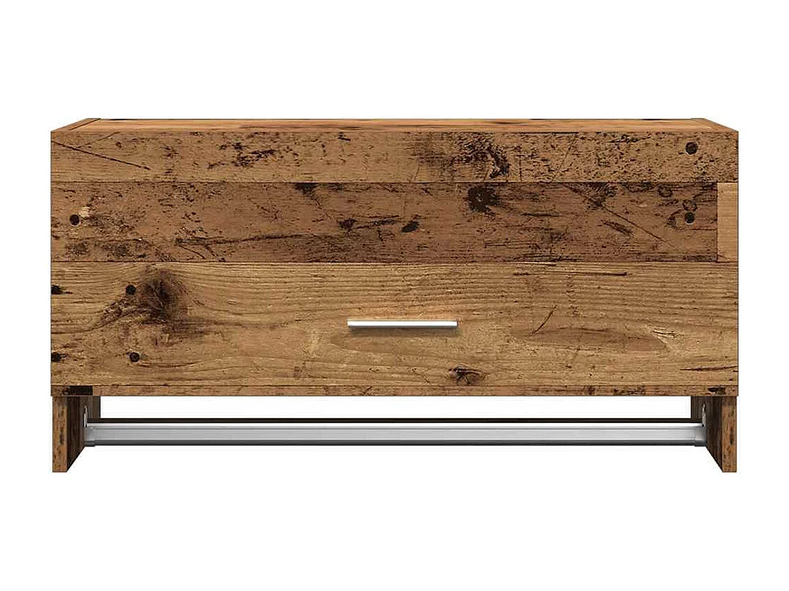 Garde-robe vieux bois 70x32,5x35 cm bois d'ingénierie