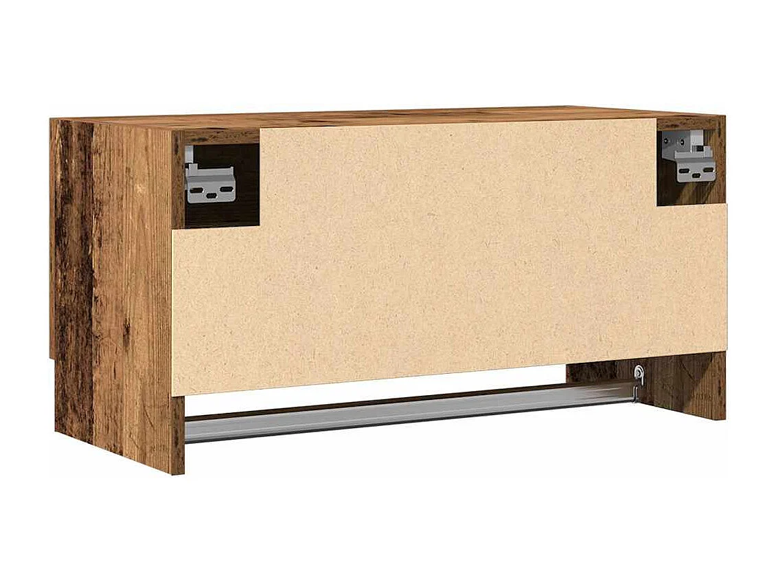 Garde-robe vieux bois 70x32,5x35 cm bois d'ingénierie