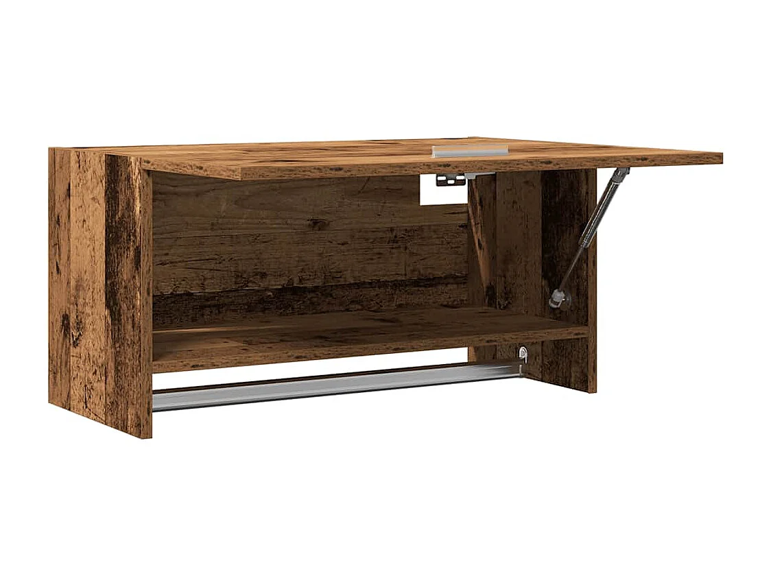 Garde-robe vieux bois 70x32,5x35 cm bois d'ingénierie