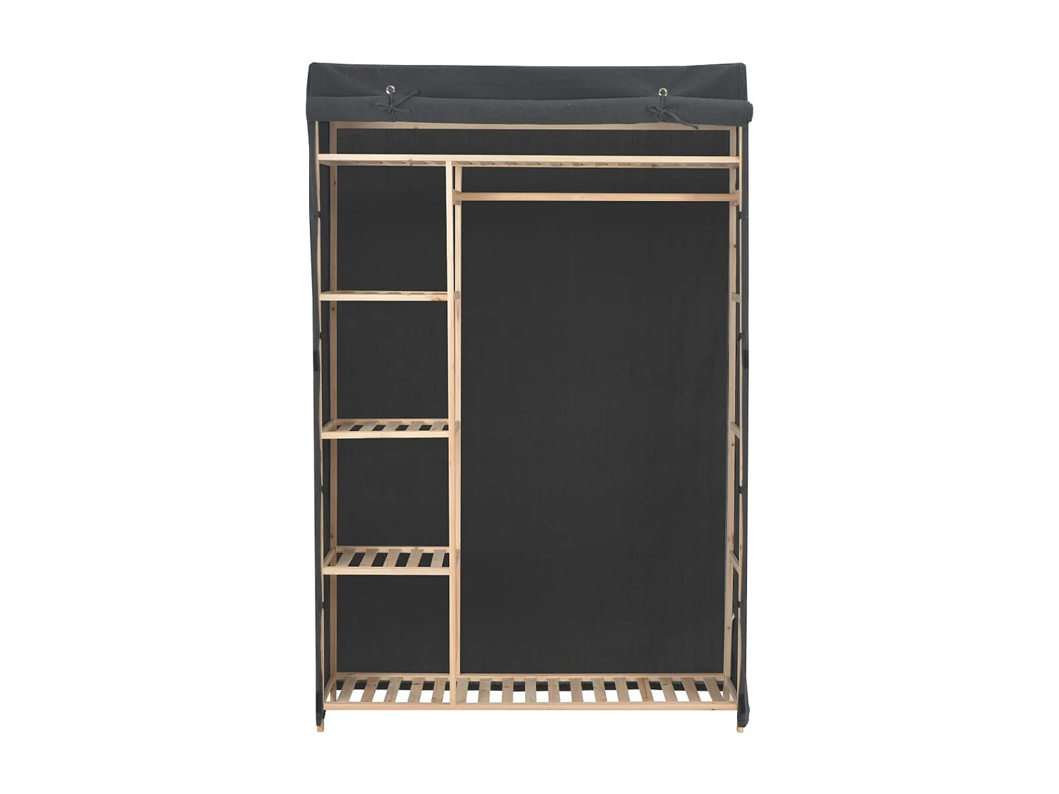 Armario gris 110x40x170 cm Tela