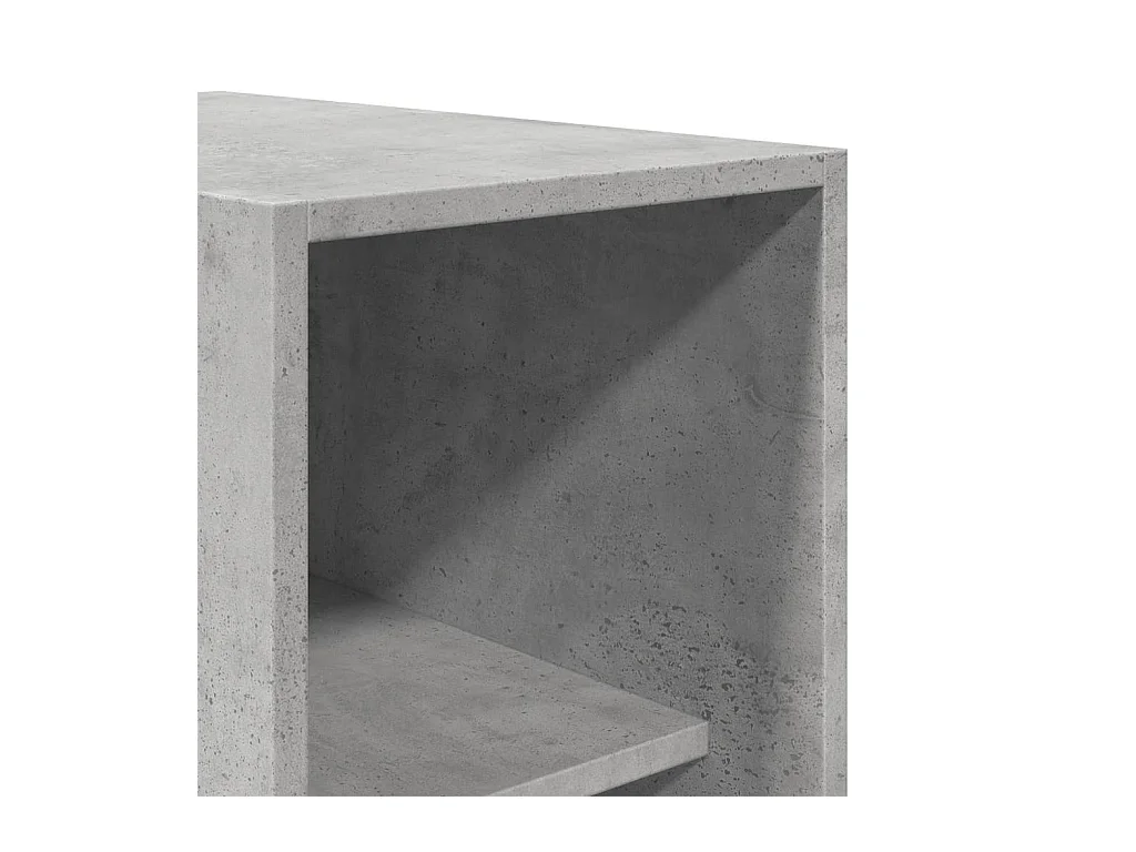 Betongrijze kledingkast 30x50x200 cm bewerkt hout