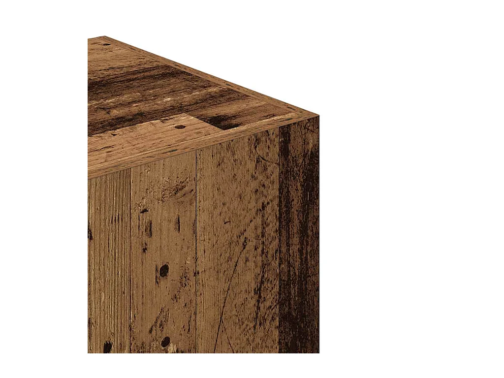 Kledingkast oud hout 90x52x200 cm bewerkt hout