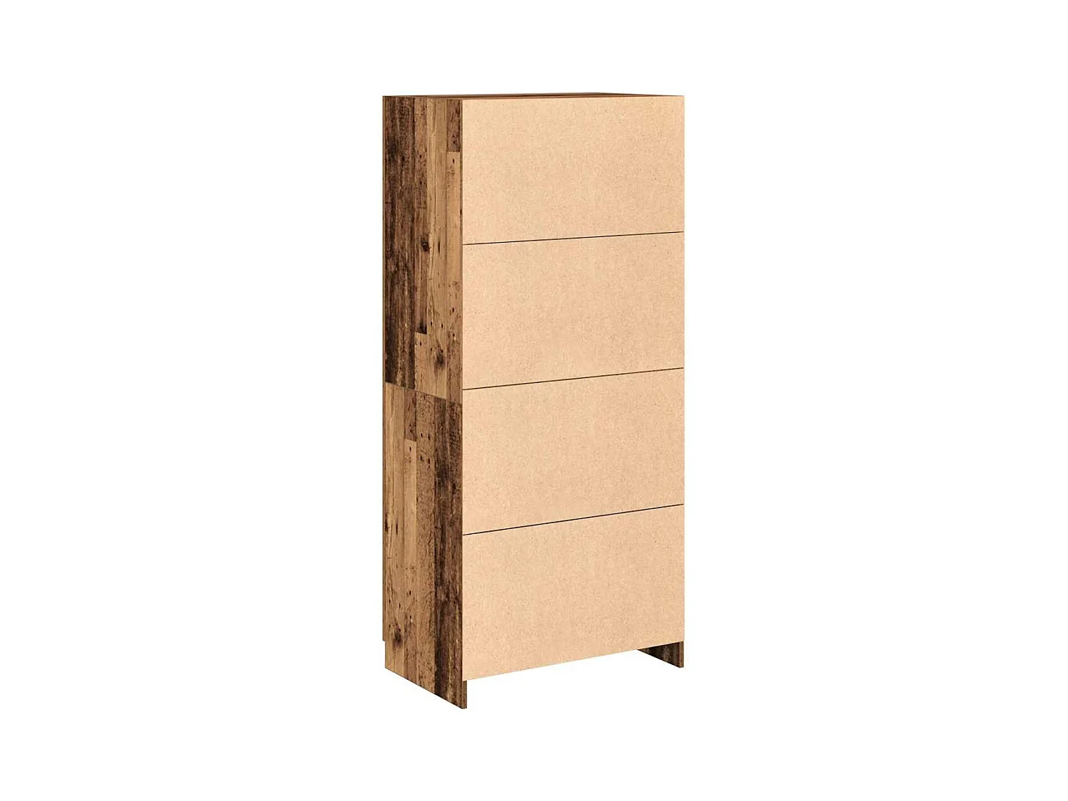 Garde-robe vieux bois 90x52x200 cm bois d'ingénierie