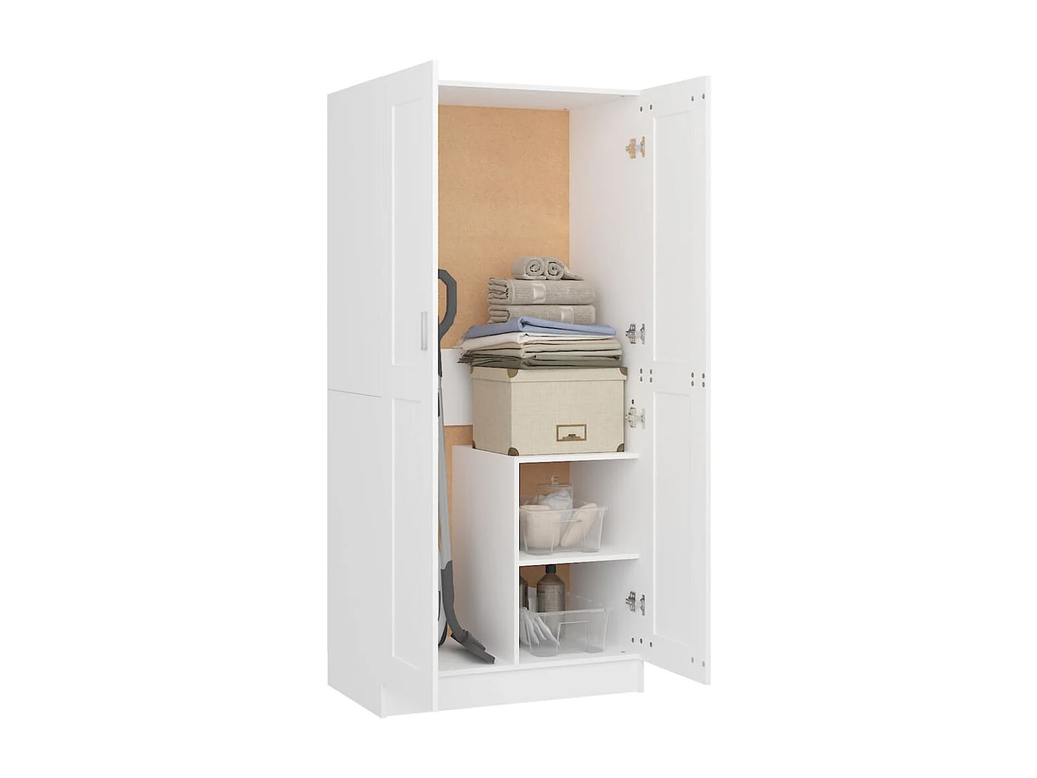 Garde-robe Blanc 82,5x51,5x180 cm Aggloméré