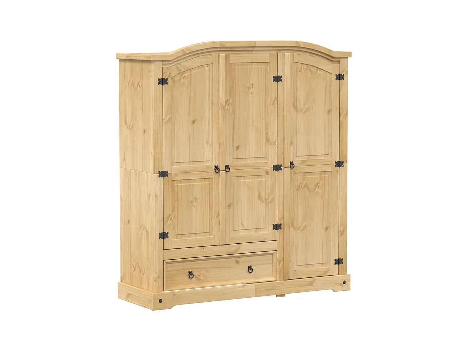Garde-robe Corona 151,5x52x170 cm bois de pin massif