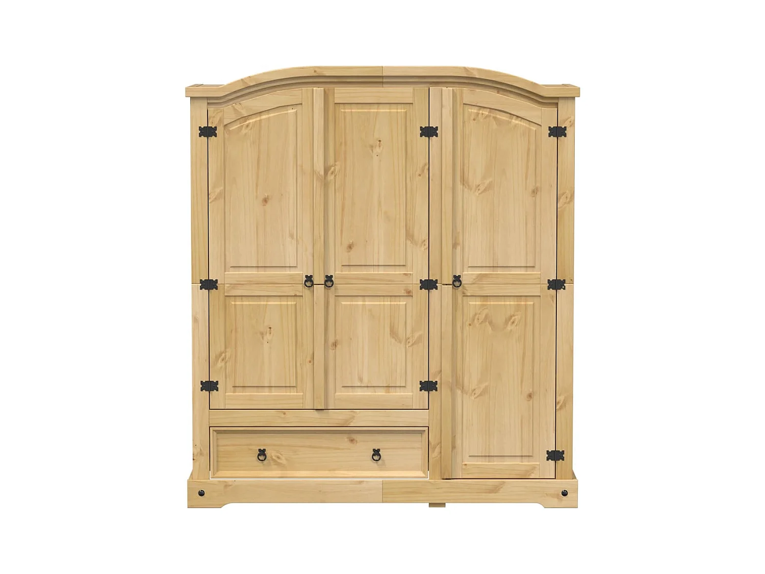 Garde-robe Corona 151,5x52x170 cm bois de pin massif