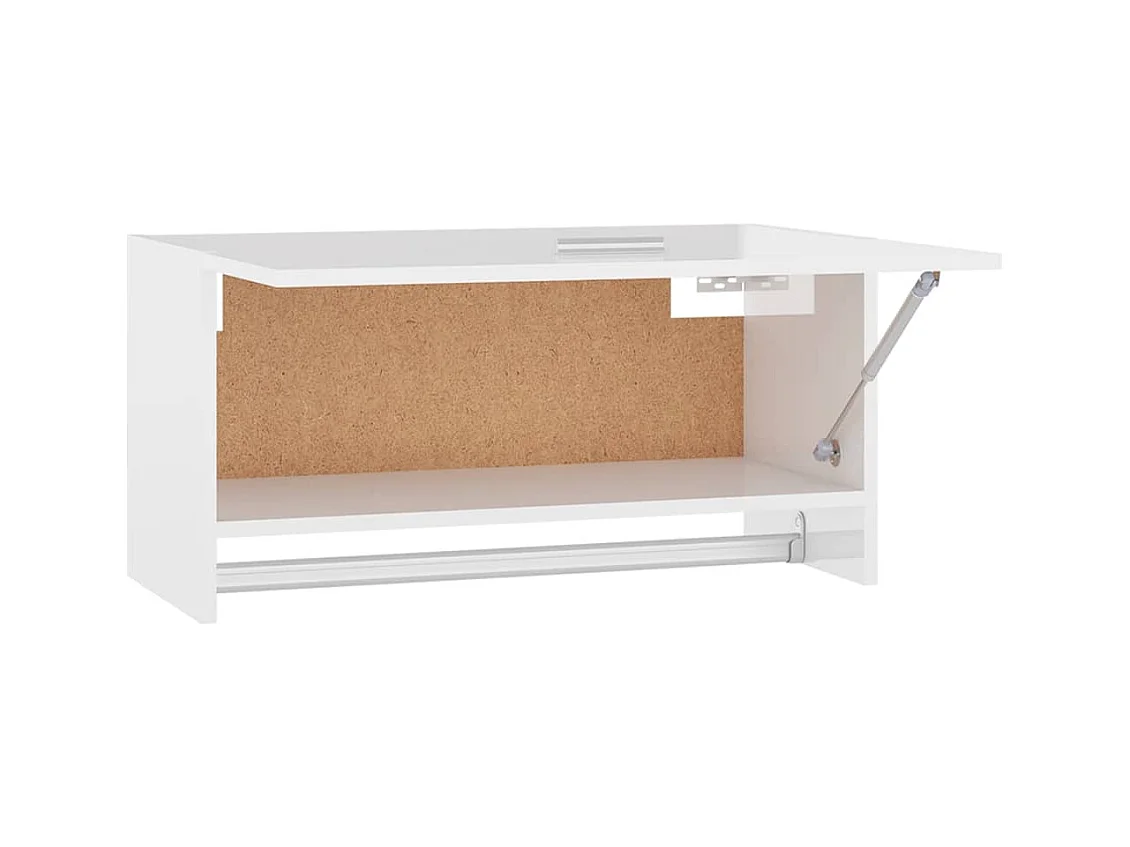 Armario blanco brillo 70x32,5x35 cm madera contrachapada