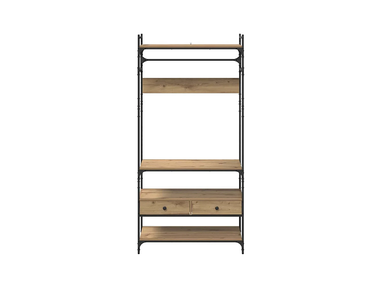 Handgemaakte eikenhouten kledingkast 89 x 39 x 184,5 cm Technisch hout