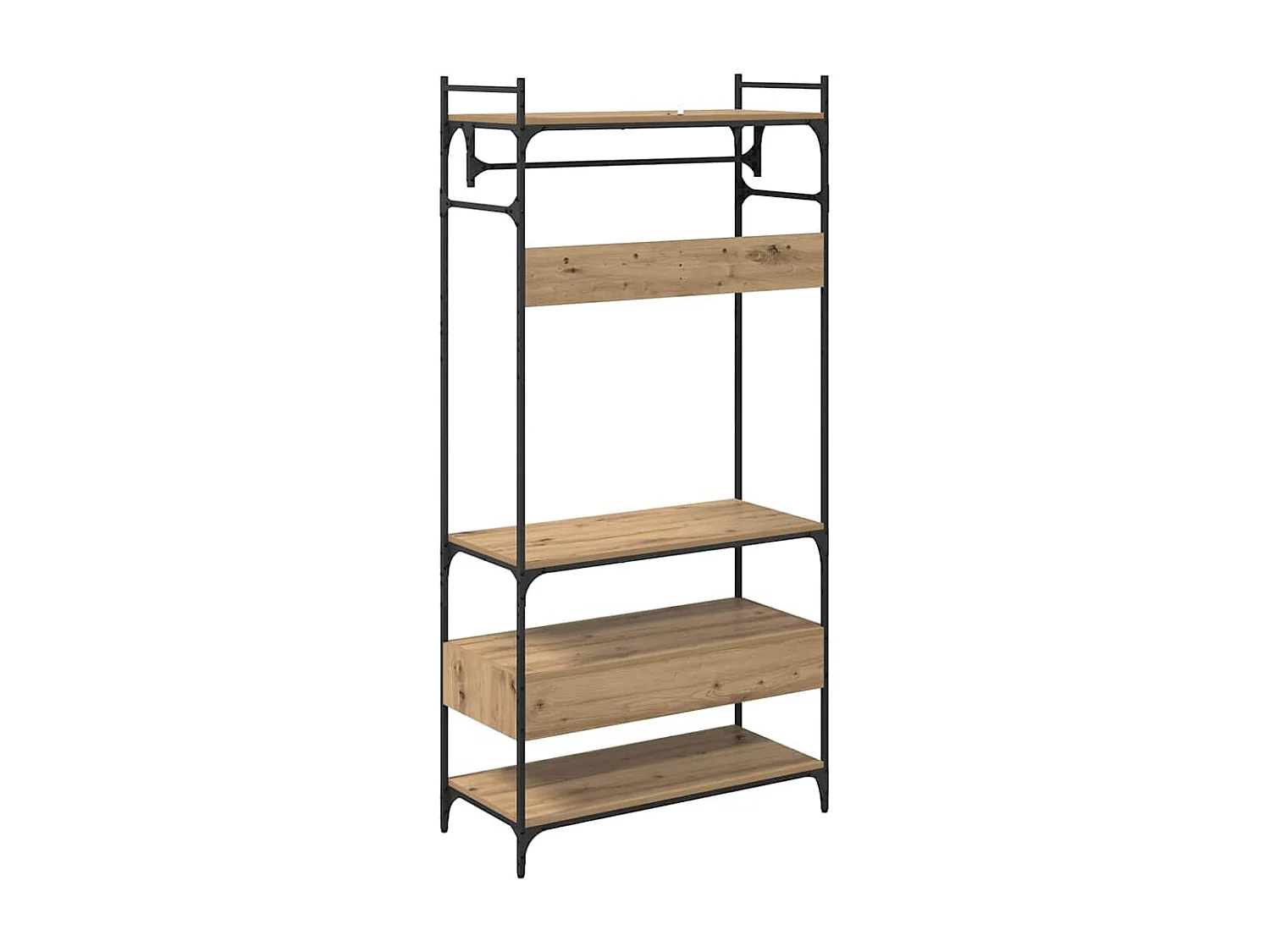 Handgemaakte eikenhouten kledingkast 89 x 39 x 184,5 cm Technisch hout