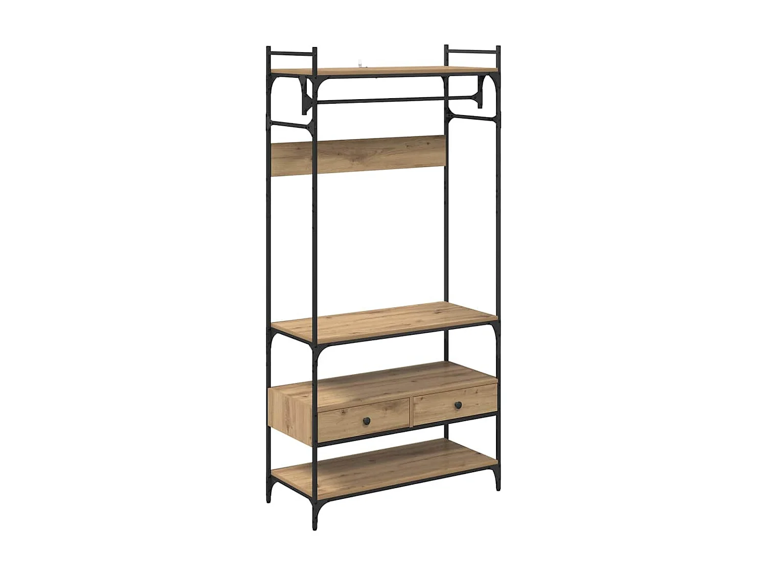 Armoire chêne artisanal 89 x 39 x 184.5 cm Bois d'ingénierie