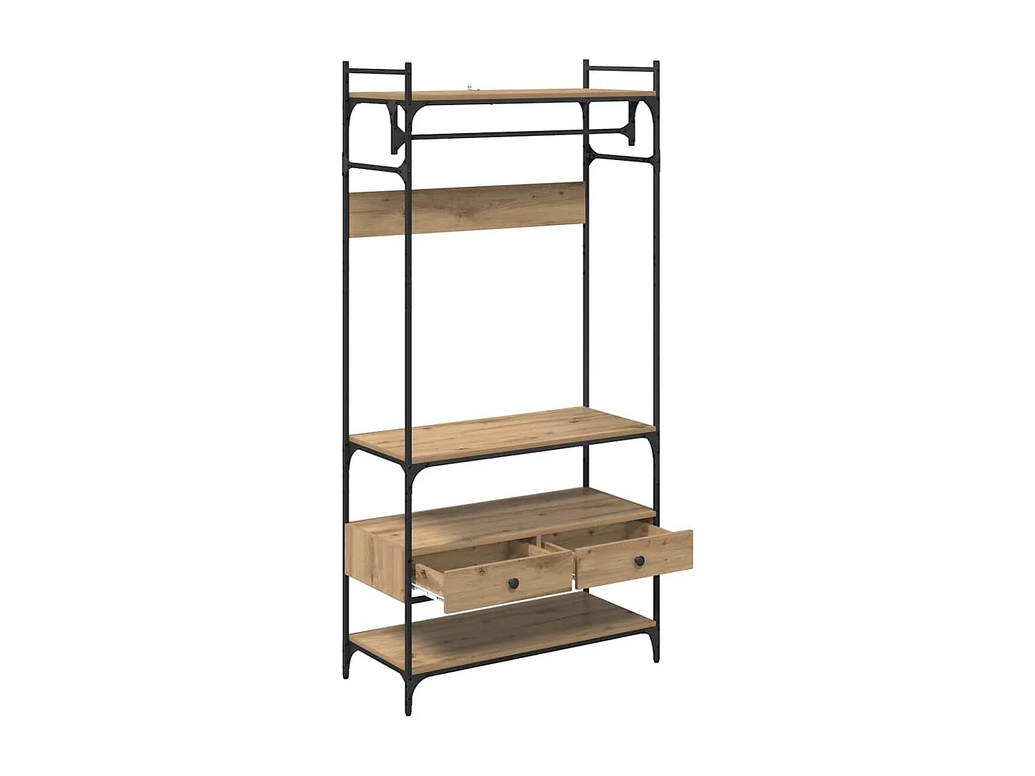 Armoire chêne artisanal 89 x 39 x 184.5 cm Bois d'ingénierie