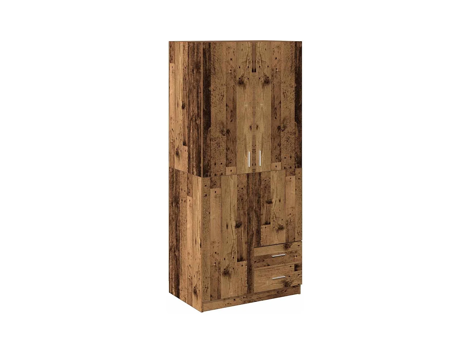 Garde-robe vieux bois 80x52x180 cm bois d'ingénierie