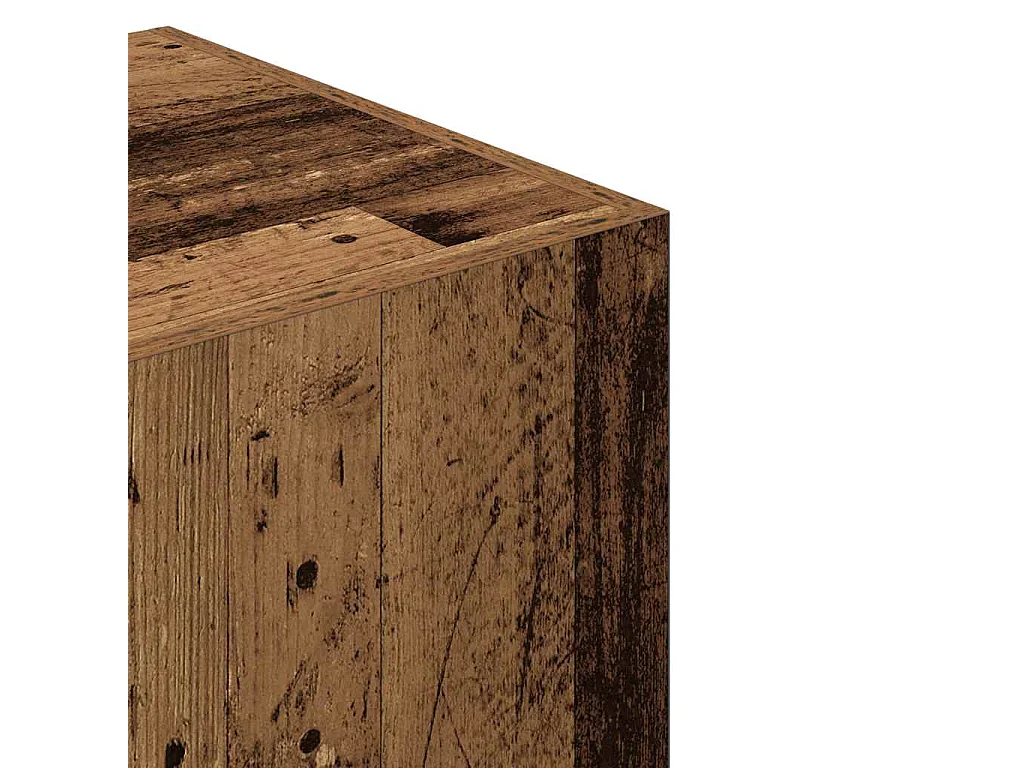 Garde-robe vieux bois 80x52x180 cm bois d'ingénierie