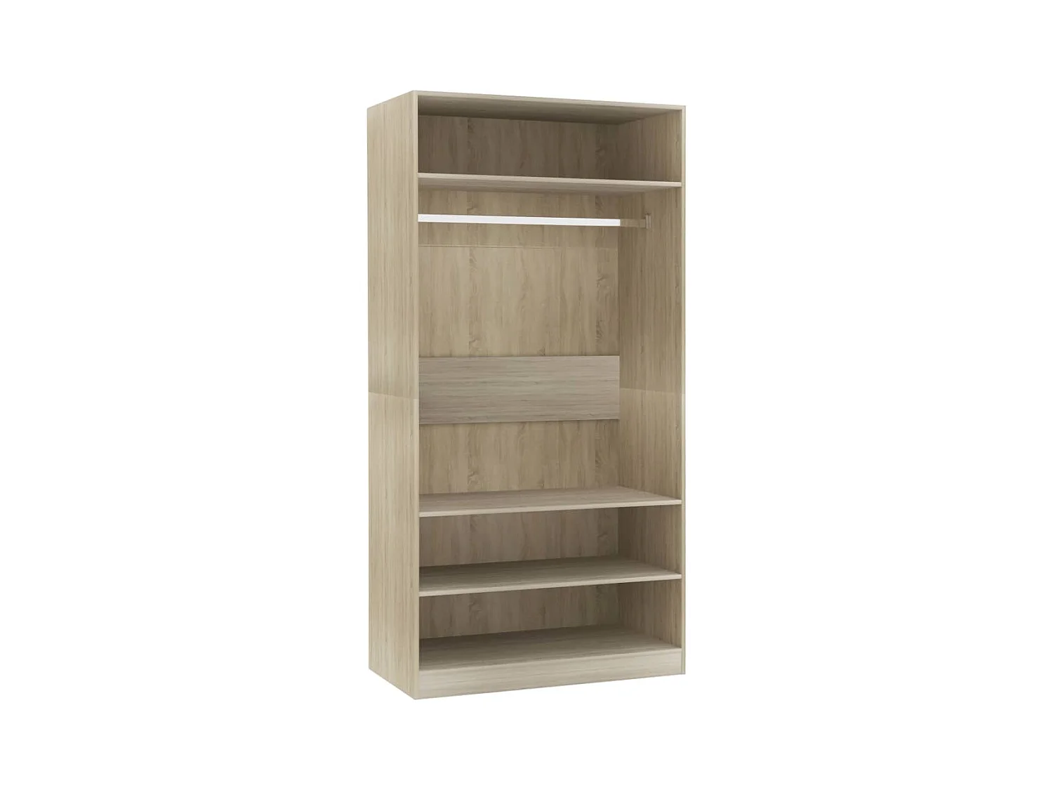 Sonoma Eiken Kledingkast 100x50x200 cm Engineered Wood