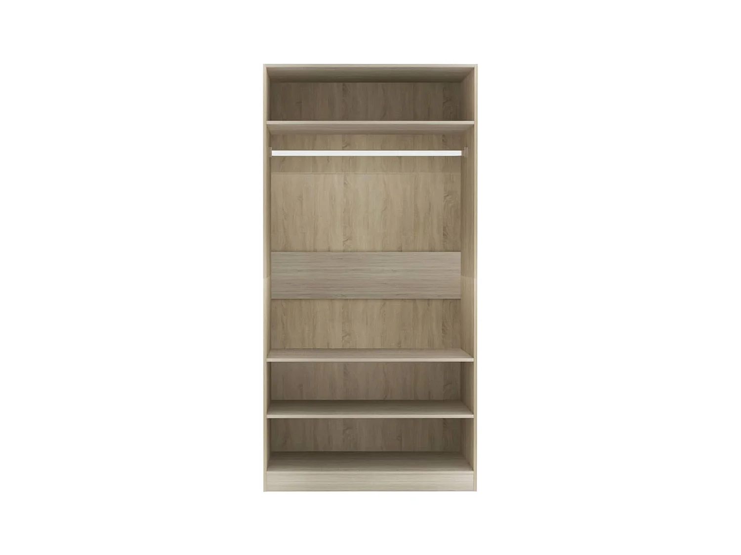 Sonoma Eiken Kledingkast 100x50x200 cm Engineered Wood