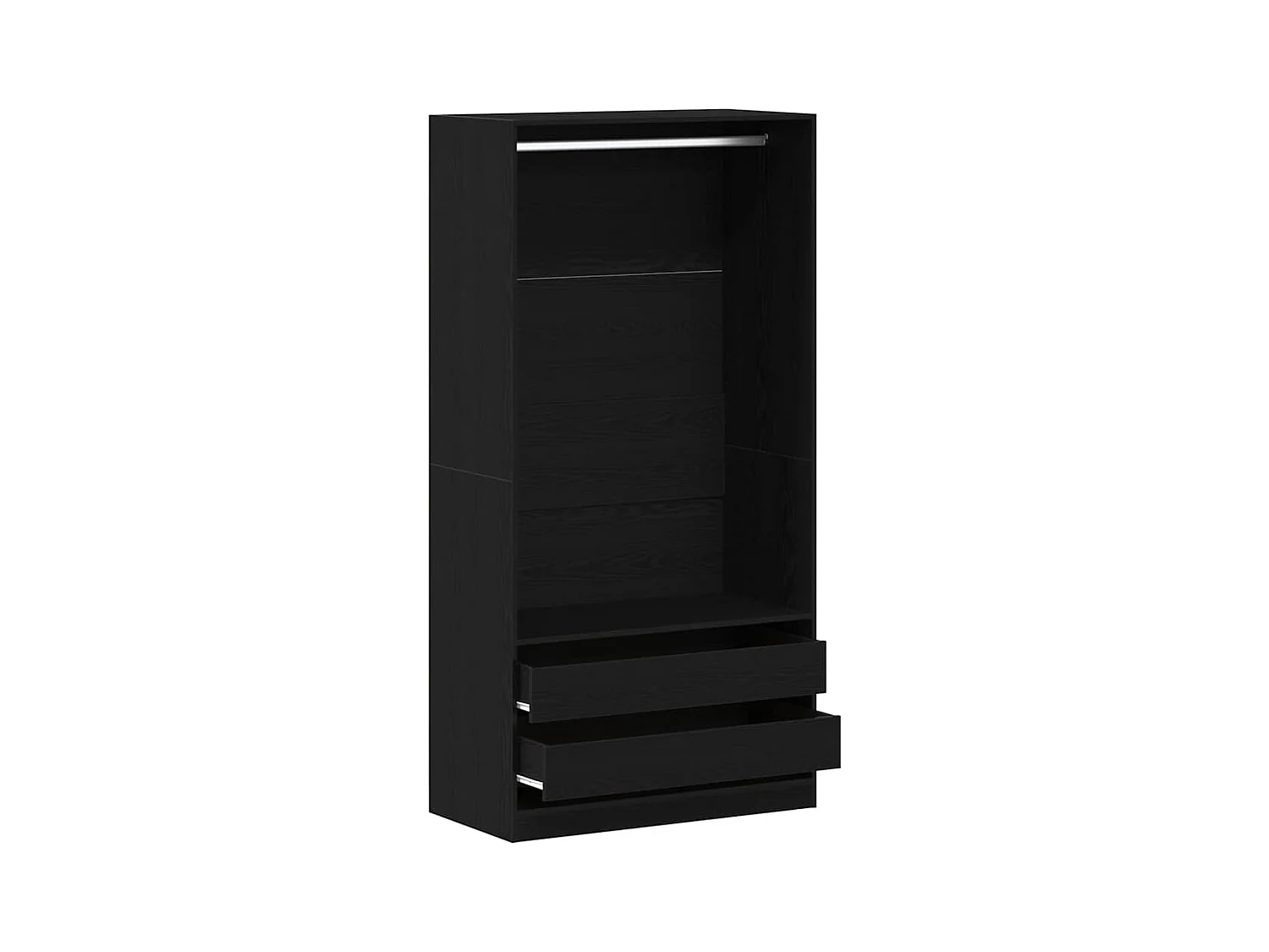 Armoire Chêne noir 100 x 50 x 200 cm Bois d'ingénierie