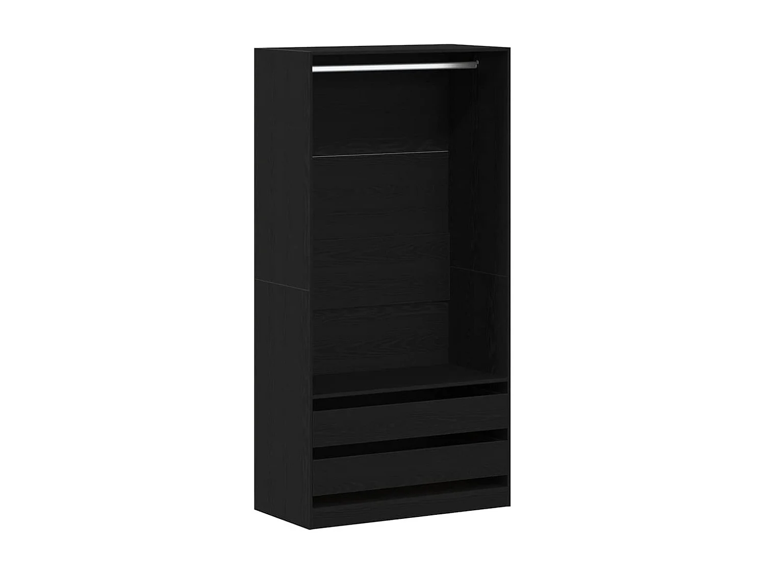 Armoire Chêne noir 100 x 50 x 200 cm Bois d'ingénierie
