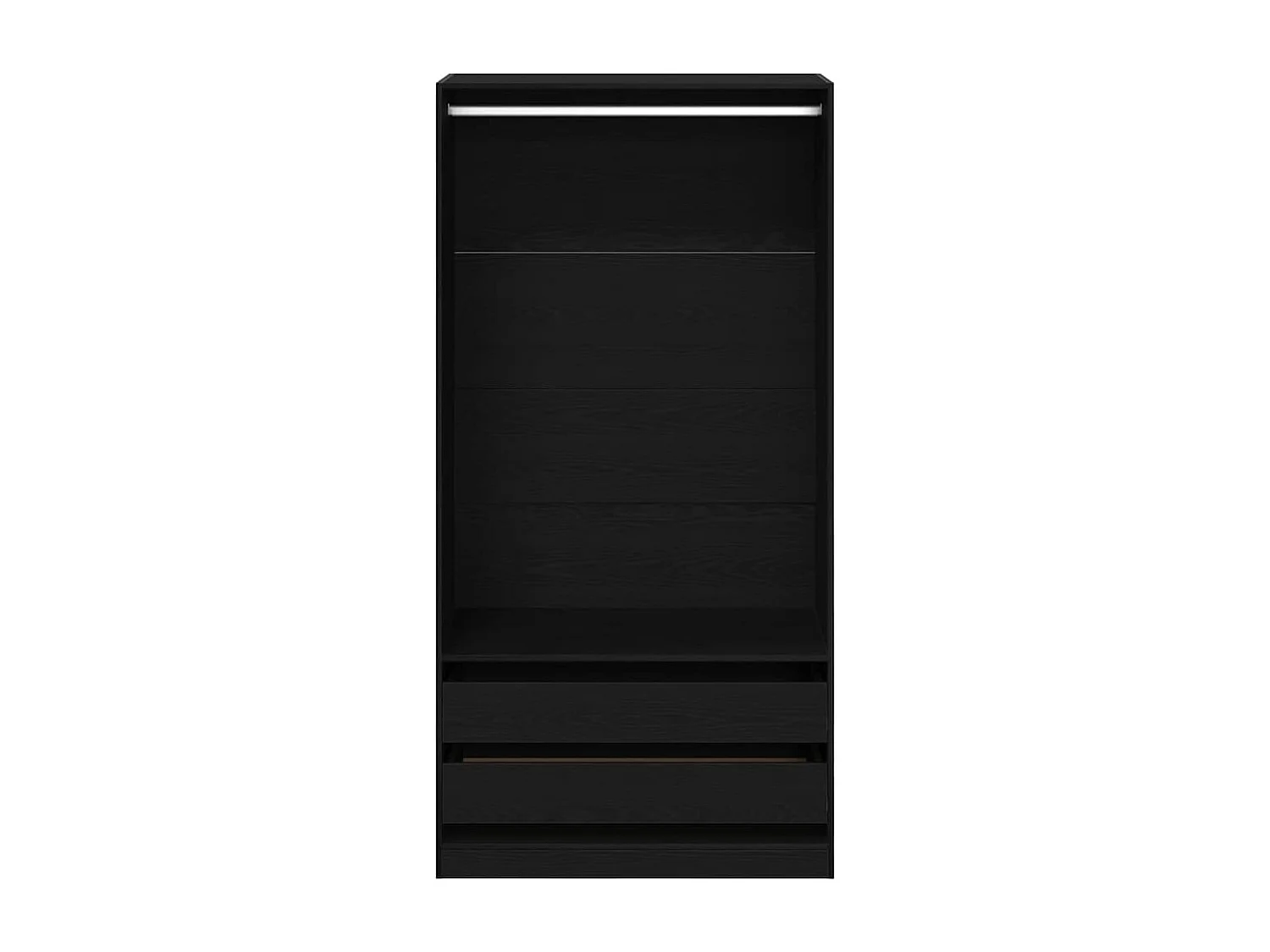 Armoire Chêne noir 100 x 50 x 200 cm Bois d'ingénierie