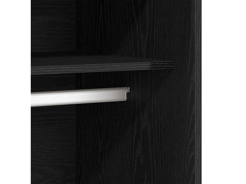 Armoire Chêne Noir 80 x 50 x 200 cm Bois d'ingénierie