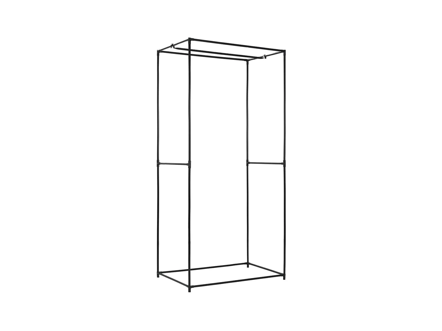 Grijze kledingkast 75x50x160 cm