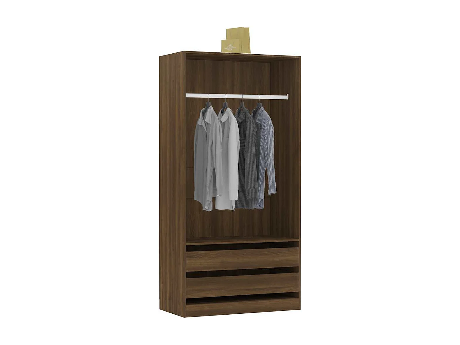 Armadio Rovere Marrone 100x50x200 cm Legno ingegnerizzato