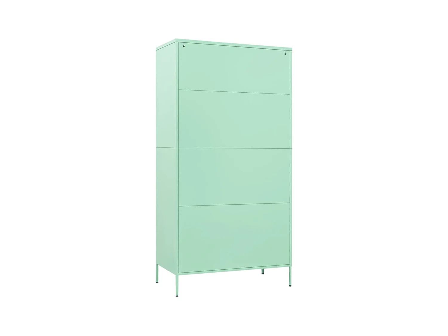 Mintgroene kledingkast 90x50x180 cm staal