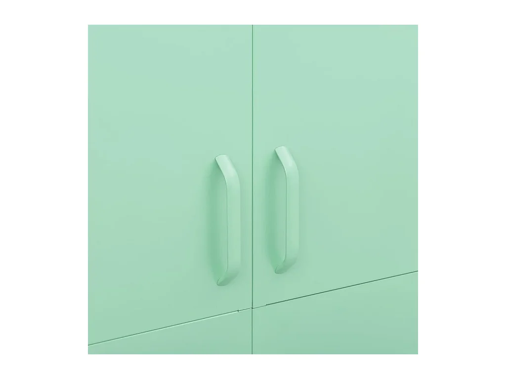 Mintgroene kledingkast 90x50x180 cm staal