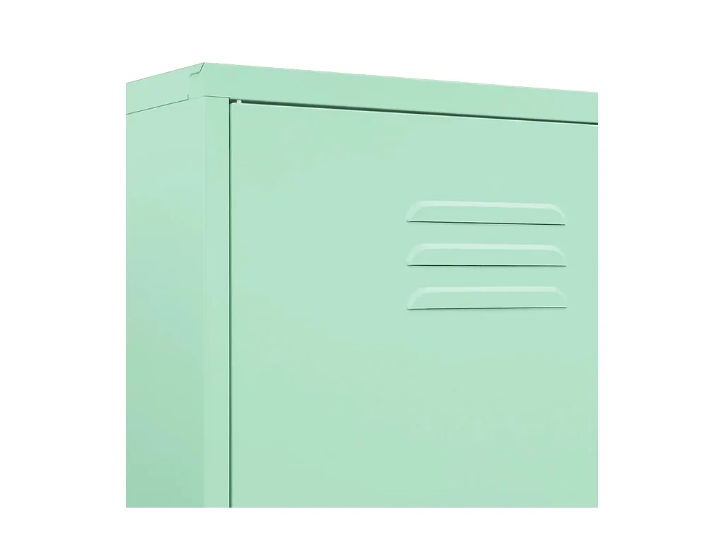 Mintgroene kledingkast 90x50x180 cm staal
