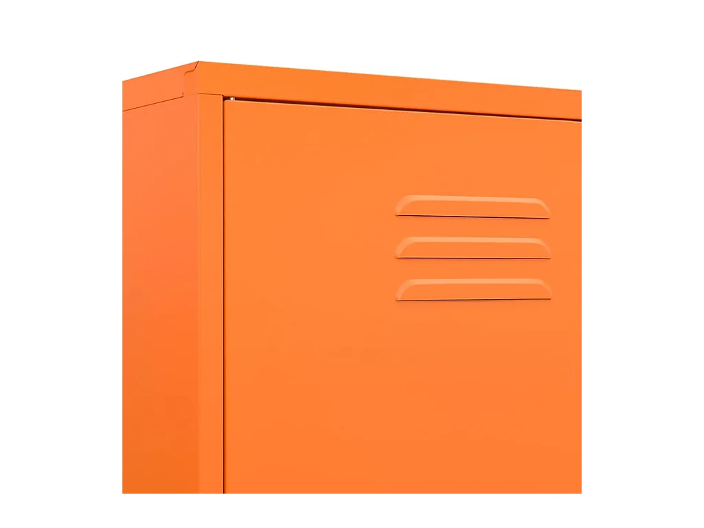 Oranje kledingkast 90x50x180 cm Staal