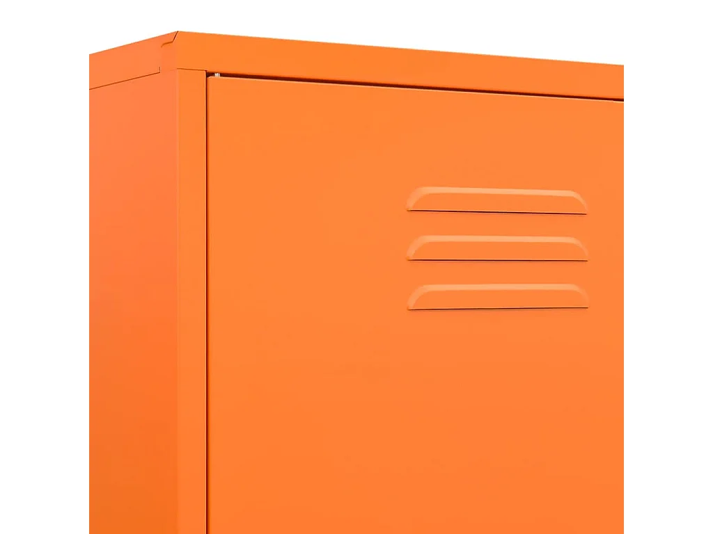 Armadio arancione 90x50x180 cm Acciaio