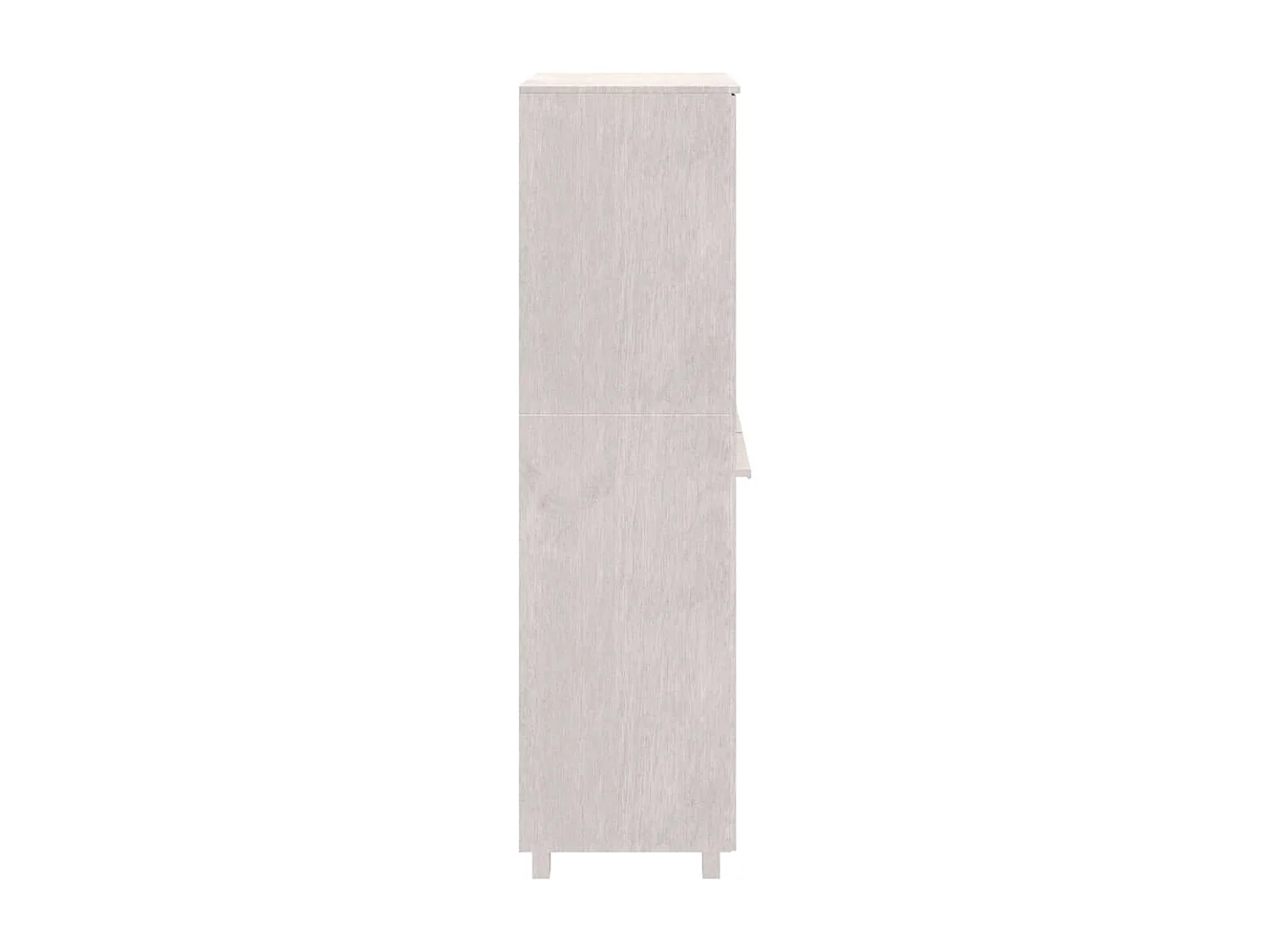 Garde-robe HAMAR Blanc 89x50x180 cm Bois massif de pin