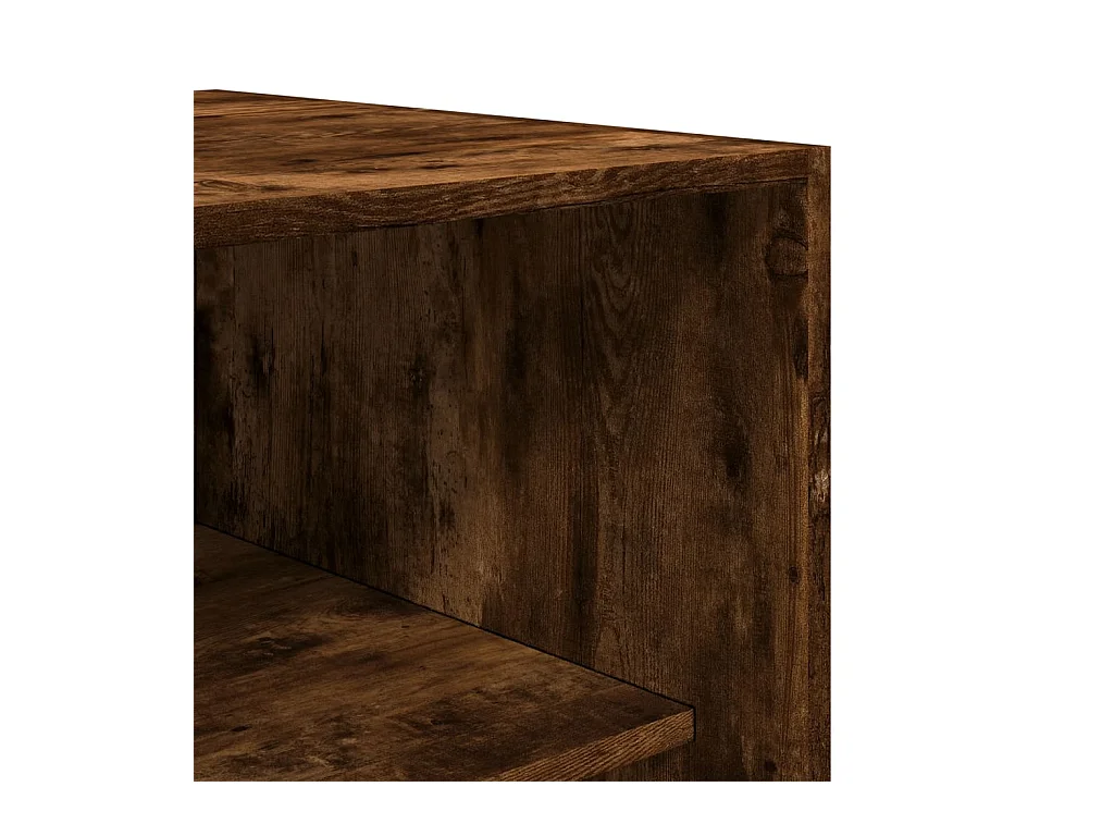 Gerookte eikenhouten kledingkast 80x50x200 cm bewerkt hout